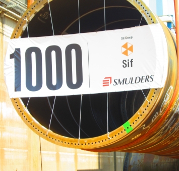 Smulders Projects will produce its 1.000 transition piece!