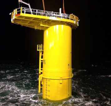 Première TP installée au parc éolien offshore de Triton Knoll