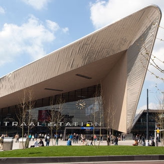 La gare centrale de Rotterdam